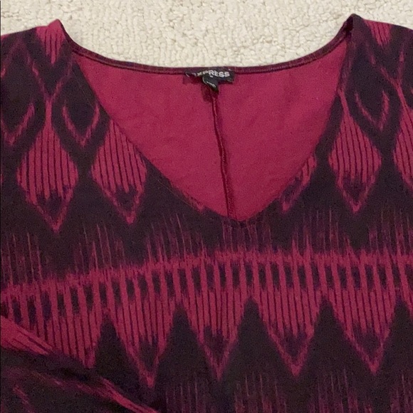 Maroon and Black Express Tunic Dress - Picture 3 of 4